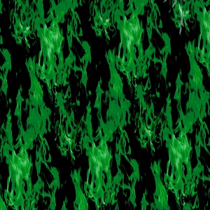 HD-FLM722 Green Flames (50cm)